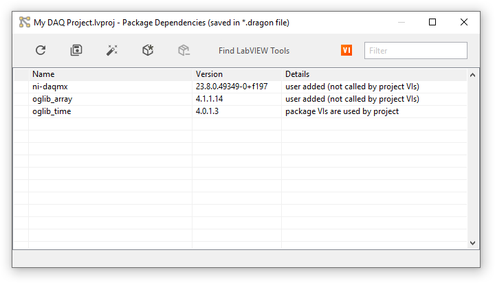 Manage NI Packages